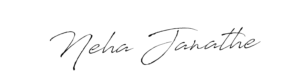 Make a beautiful signature design for name Neha Janathe. With this signature (Antro_Vectra) style, you can create a handwritten signature for free. Neha Janathe signature style 6 images and pictures png