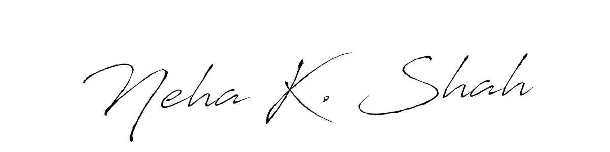 How to make Neha K. Shah signature? Antro_Vectra is a professional autograph style. Create handwritten signature for Neha K. Shah name. Neha K. Shah signature style 6 images and pictures png