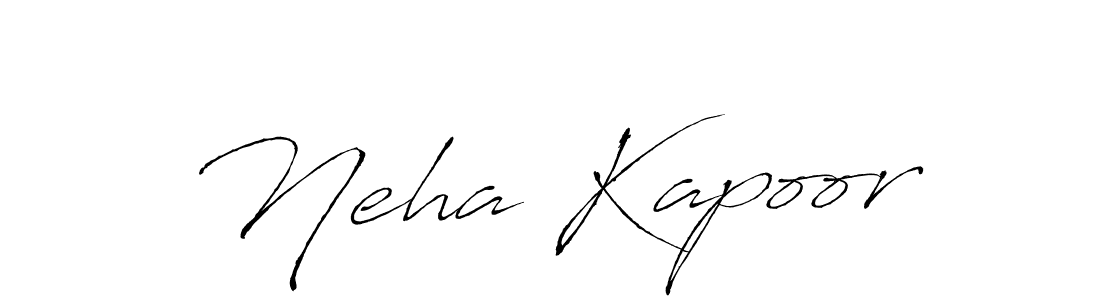 Design your own signature with our free online signature maker. With this signature software, you can create a handwritten (Antro_Vectra) signature for name Neha Kapoor. Neha Kapoor signature style 6 images and pictures png