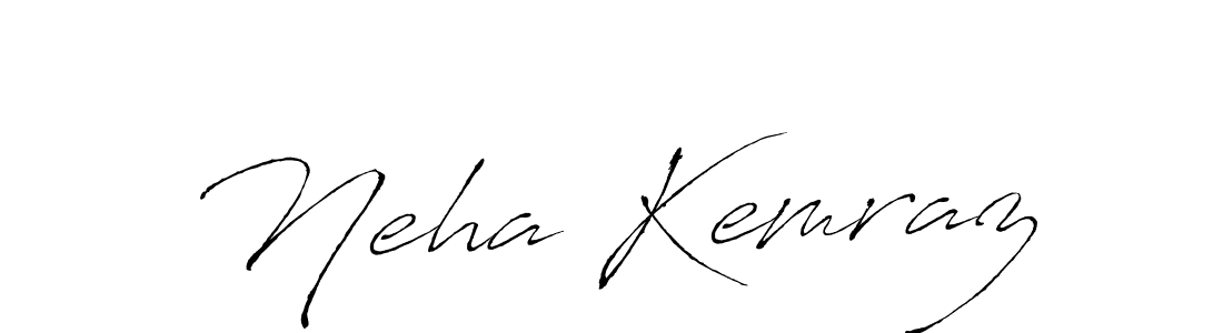 Create a beautiful signature design for name Neha Kemraz. With this signature (Antro_Vectra) fonts, you can make a handwritten signature for free. Neha Kemraz signature style 6 images and pictures png