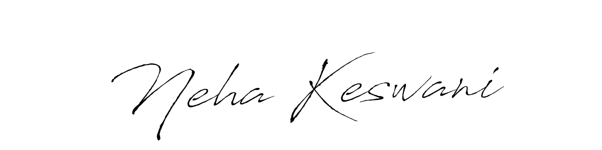 Make a beautiful signature design for name Neha Keswani. With this signature (Antro_Vectra) style, you can create a handwritten signature for free. Neha Keswani signature style 6 images and pictures png