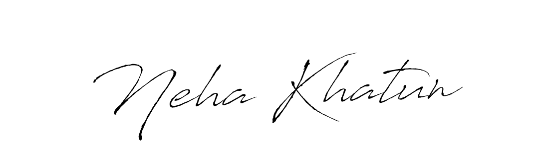 Neha Khatun stylish signature style. Best Handwritten Sign (Antro_Vectra) for my name. Handwritten Signature Collection Ideas for my name Neha Khatun. Neha Khatun signature style 6 images and pictures png