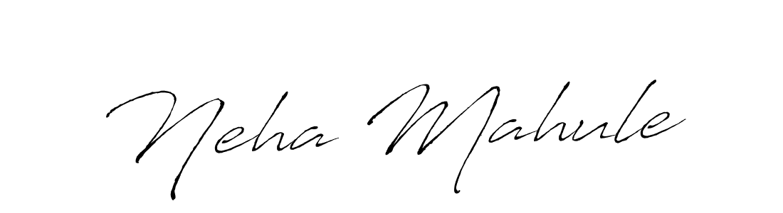 It looks lik you need a new signature style for name Neha Mahule. Design unique handwritten (Antro_Vectra) signature with our free signature maker in just a few clicks. Neha Mahule signature style 6 images and pictures png