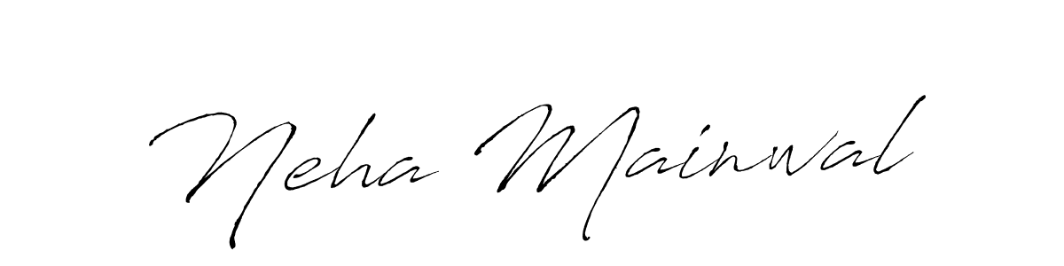 How to make Neha Mainwal signature? Antro_Vectra is a professional autograph style. Create handwritten signature for Neha Mainwal name. Neha Mainwal signature style 6 images and pictures png