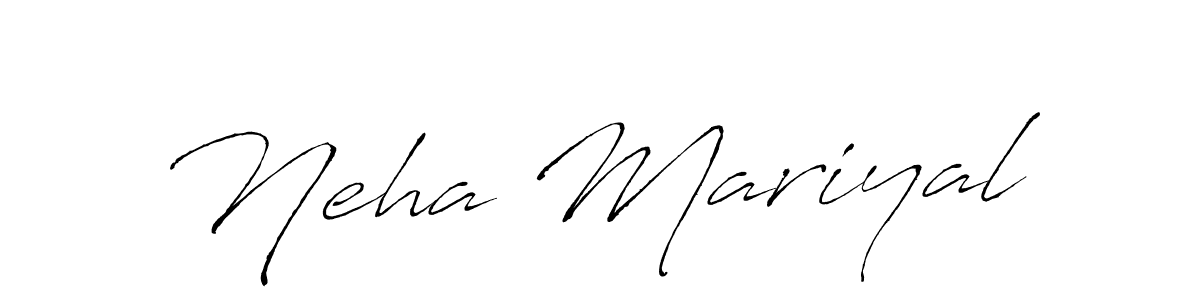 It looks lik you need a new signature style for name Neha Mariyal. Design unique handwritten (Antro_Vectra) signature with our free signature maker in just a few clicks. Neha Mariyal signature style 6 images and pictures png