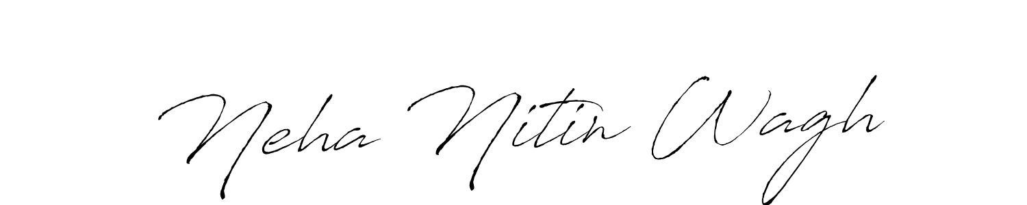Make a beautiful signature design for name Neha Nitin Wagh. With this signature (Antro_Vectra) style, you can create a handwritten signature for free. Neha Nitin Wagh signature style 6 images and pictures png