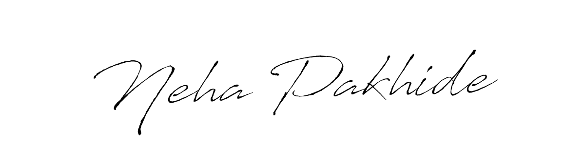 Design your own signature with our free online signature maker. With this signature software, you can create a handwritten (Antro_Vectra) signature for name Neha Pakhide. Neha Pakhide signature style 6 images and pictures png