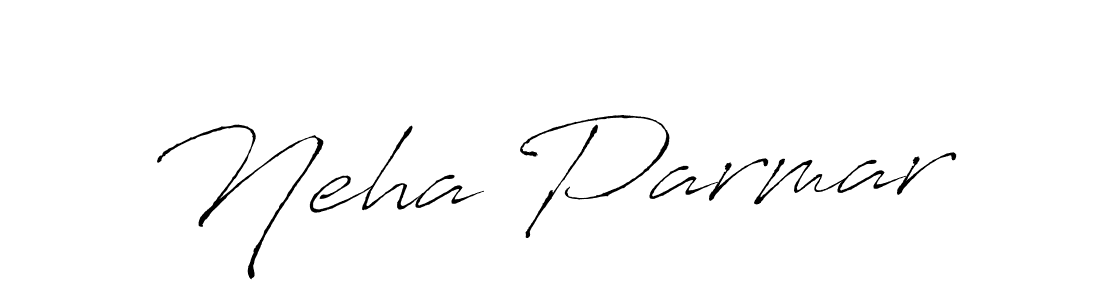 How to make Neha Parmar name signature. Use Antro_Vectra style for creating short signs online. This is the latest handwritten sign. Neha Parmar signature style 6 images and pictures png