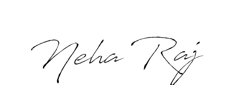 How to make Neha Raj name signature. Use Antro_Vectra style for creating short signs online. This is the latest handwritten sign. Neha Raj signature style 6 images and pictures png