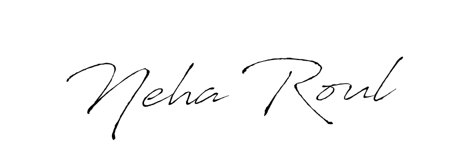 Similarly Antro_Vectra is the best handwritten signature design. Signature creator online .You can use it as an online autograph creator for name Neha Roul. Neha Roul signature style 6 images and pictures png