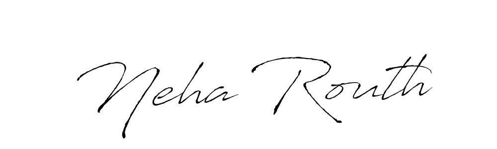 Use a signature maker to create a handwritten signature online. With this signature software, you can design (Antro_Vectra) your own signature for name Neha Routh. Neha Routh signature style 6 images and pictures png