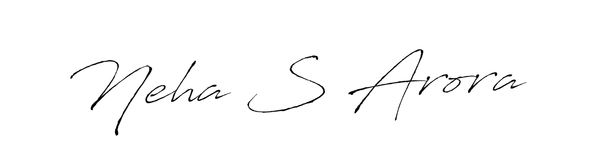 Use a signature maker to create a handwritten signature online. With this signature software, you can design (Antro_Vectra) your own signature for name Neha S Arora. Neha S Arora signature style 6 images and pictures png