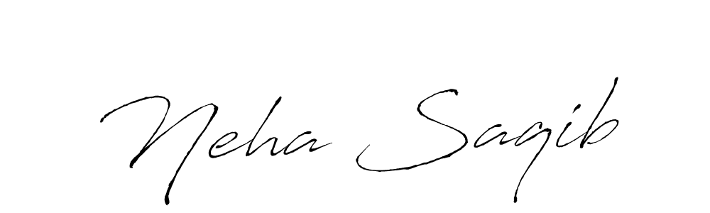 Create a beautiful signature design for name Neha Saqib. With this signature (Antro_Vectra) fonts, you can make a handwritten signature for free. Neha Saqib signature style 6 images and pictures png