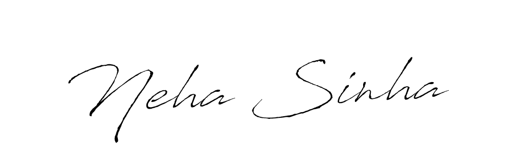 Neha Sinha stylish signature style. Best Handwritten Sign (Antro_Vectra) for my name. Handwritten Signature Collection Ideas for my name Neha Sinha. Neha Sinha signature style 6 images and pictures png