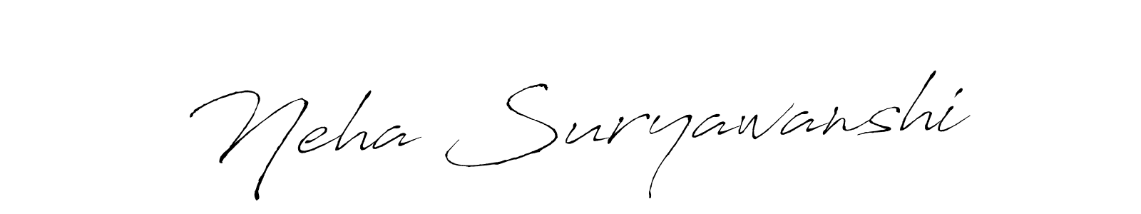 How to make Neha Suryawanshi signature? Antro_Vectra is a professional autograph style. Create handwritten signature for Neha Suryawanshi name. Neha Suryawanshi signature style 6 images and pictures png