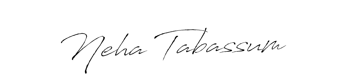 Make a short Neha Tabassum signature style. Manage your documents anywhere anytime using Antro_Vectra. Create and add eSignatures, submit forms, share and send files easily. Neha Tabassum signature style 6 images and pictures png