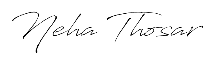Personalize your online presence with Neha Thosar signature rendered in elegant Antro_Vectra font. Great for website footers and blogs. Neha Thosar signature style 6 images and pictures png
