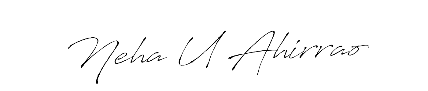 Make a short Neha U Ahirrao signature style. Manage your documents anywhere anytime using Antro_Vectra. Create and add eSignatures, submit forms, share and send files easily. Neha U Ahirrao signature style 6 images and pictures png