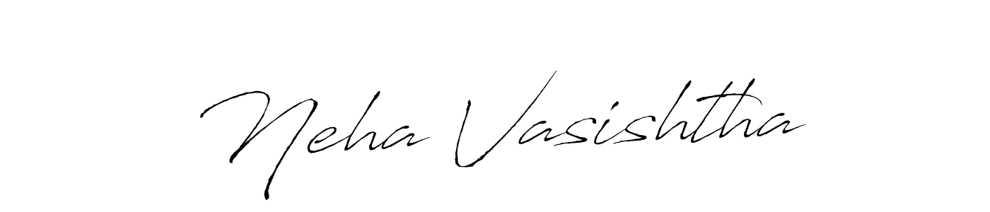 How to make Neha Vasishtha name signature. Use Antro_Vectra style for creating short signs online. This is the latest handwritten sign. Neha Vasishtha signature style 6 images and pictures png