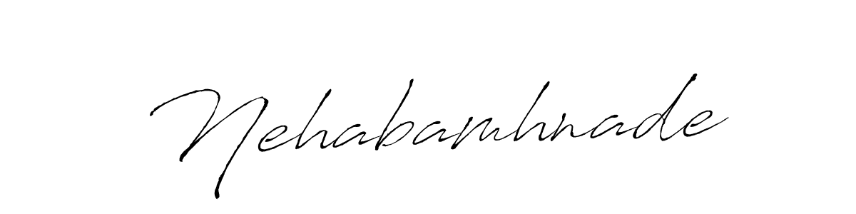 The best way (Antro_Vectra) to make a short signature is to pick only two or three words in your name. The name Nehabamhnade include a total of six letters. For converting this name. Nehabamhnade signature style 6 images and pictures png