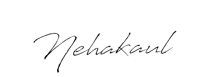 Create a beautiful signature design for name Nehakaul. With this signature (Antro_Vectra) fonts, you can make a handwritten signature for free. Nehakaul signature style 6 images and pictures png