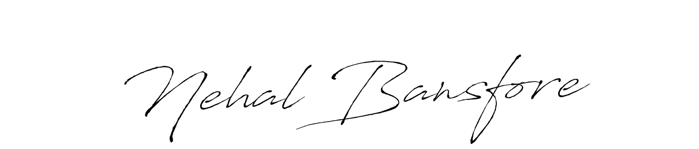 Also You can easily find your signature by using the search form. We will create Nehal Bansfore name handwritten signature images for you free of cost using Antro_Vectra sign style. Nehal Bansfore signature style 6 images and pictures png
