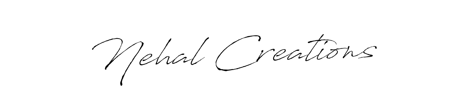 Design your own signature with our free online signature maker. With this signature software, you can create a handwritten (Antro_Vectra) signature for name Nehal Creations. Nehal Creations signature style 6 images and pictures png