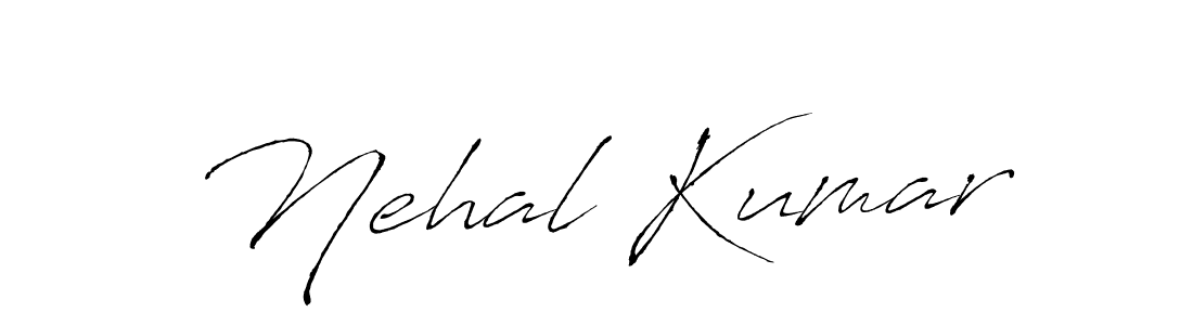 How to make Nehal Kumar name signature. Use Antro_Vectra style for creating short signs online. This is the latest handwritten sign. Nehal Kumar signature style 6 images and pictures png