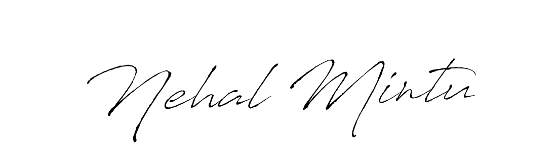 Similarly Antro_Vectra is the best handwritten signature design. Signature creator online .You can use it as an online autograph creator for name Nehal Mintu. Nehal Mintu signature style 6 images and pictures png