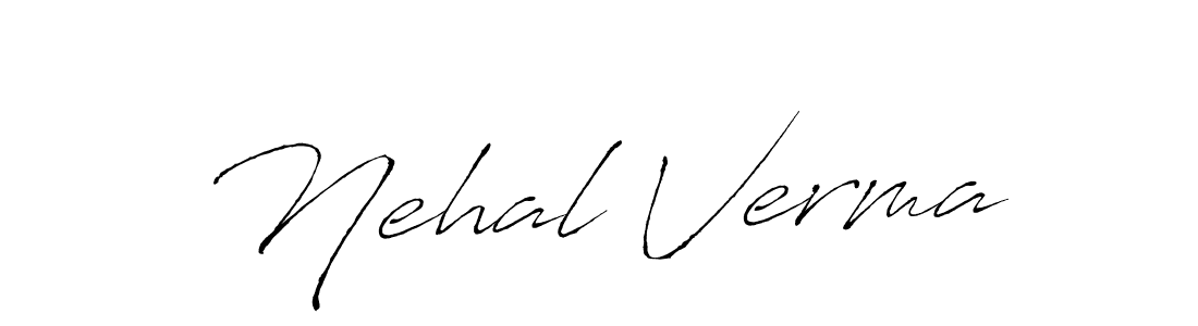 Nehal Verma stylish signature style. Best Handwritten Sign (Antro_Vectra) for my name. Handwritten Signature Collection Ideas for my name Nehal Verma. Nehal Verma signature style 6 images and pictures png