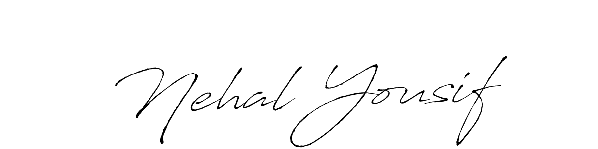 Antro_Vectra is a professional signature style that is perfect for those who want to add a touch of class to their signature. It is also a great choice for those who want to make their signature more unique. Get Nehal Yousif name to fancy signature for free. Nehal Yousif signature style 6 images and pictures png
