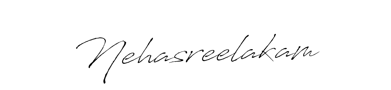 Nehasreelakam stylish signature style. Best Handwritten Sign (Antro_Vectra) for my name. Handwritten Signature Collection Ideas for my name Nehasreelakam. Nehasreelakam signature style 6 images and pictures png