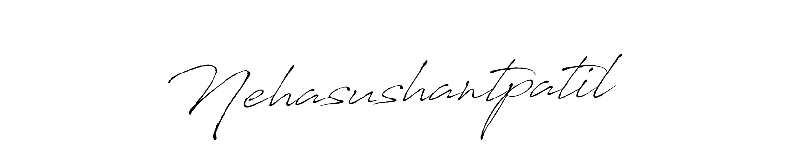 How to make Nehasushantpatil signature? Antro_Vectra is a professional autograph style. Create handwritten signature for Nehasushantpatil name. Nehasushantpatil signature style 6 images and pictures png