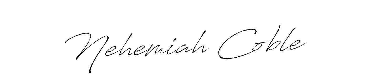 Nehemiah Coble stylish signature style. Best Handwritten Sign (Antro_Vectra) for my name. Handwritten Signature Collection Ideas for my name Nehemiah Coble. Nehemiah Coble signature style 6 images and pictures png