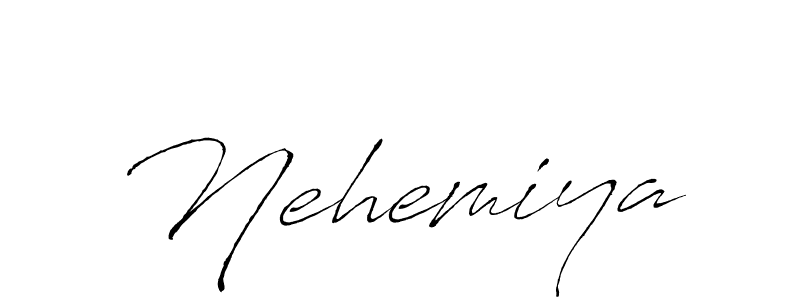 Antro_Vectra is a professional signature style that is perfect for those who want to add a touch of class to their signature. It is also a great choice for those who want to make their signature more unique. Get Nehemiya name to fancy signature for free. Nehemiya signature style 6 images and pictures png