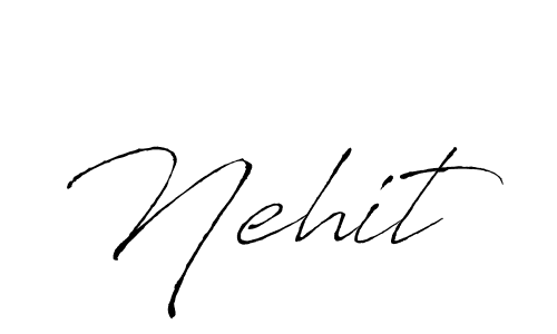 Nehit stylish signature style. Best Handwritten Sign (Antro_Vectra) for my name. Handwritten Signature Collection Ideas for my name Nehit. Nehit signature style 6 images and pictures png