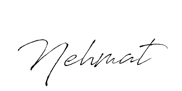 Similarly Antro_Vectra is the best handwritten signature design. Signature creator online .You can use it as an online autograph creator for name Nehmat. Nehmat signature style 6 images and pictures png