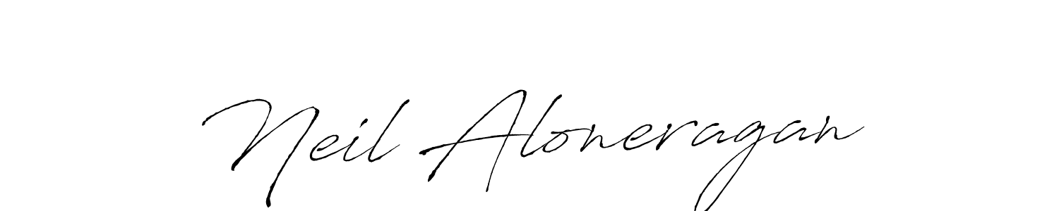 How to make Neil Aloneragan name signature. Use Antro_Vectra style for creating short signs online. This is the latest handwritten sign. Neil Aloneragan signature style 6 images and pictures png