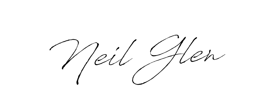 Also You can easily find your signature by using the search form. We will create Neil Glen name handwritten signature images for you free of cost using Antro_Vectra sign style. Neil Glen signature style 6 images and pictures png