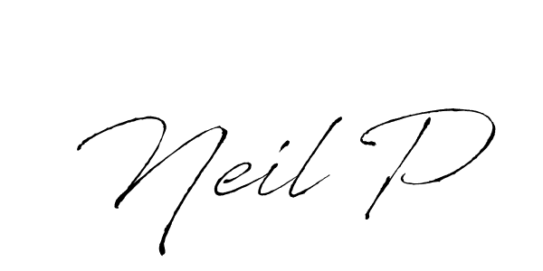 Create a beautiful signature design for name Neil P. With this signature (Antro_Vectra) fonts, you can make a handwritten signature for free. Neil P signature style 6 images and pictures png