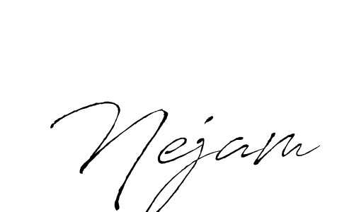 This is the best signature style for the Nejam name. Also you like these signature font (Antro_Vectra). Mix name signature. Nejam signature style 6 images and pictures png