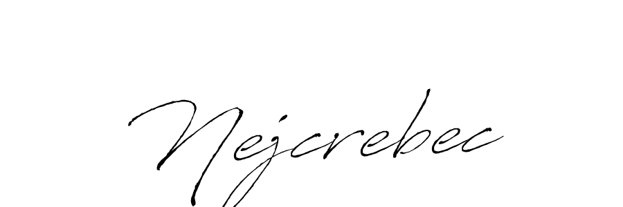 How to Draw Nejcrebec signature style? Antro_Vectra is a latest design signature styles for name Nejcrebec. Nejcrebec signature style 6 images and pictures png