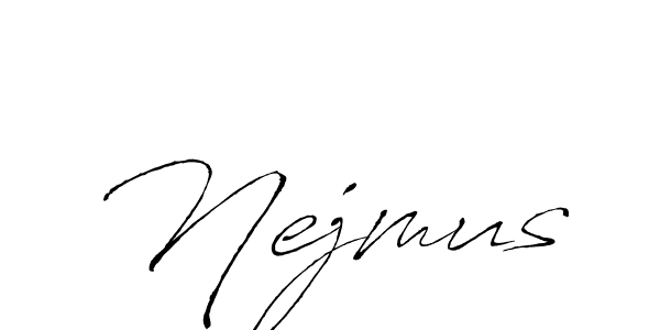 Create a beautiful signature design for name Nejmus. With this signature (Antro_Vectra) fonts, you can make a handwritten signature for free. Nejmus signature style 6 images and pictures png