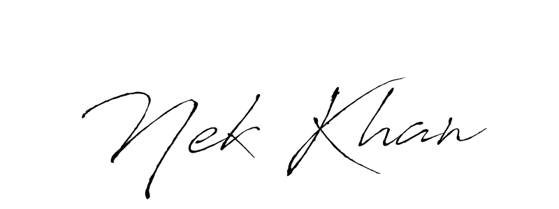 Make a short Nek Khan signature style. Manage your documents anywhere anytime using Antro_Vectra. Create and add eSignatures, submit forms, share and send files easily. Nek Khan signature style 6 images and pictures png