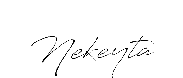 Design your own signature with our free online signature maker. With this signature software, you can create a handwritten (Antro_Vectra) signature for name Nekeyta. Nekeyta signature style 6 images and pictures png