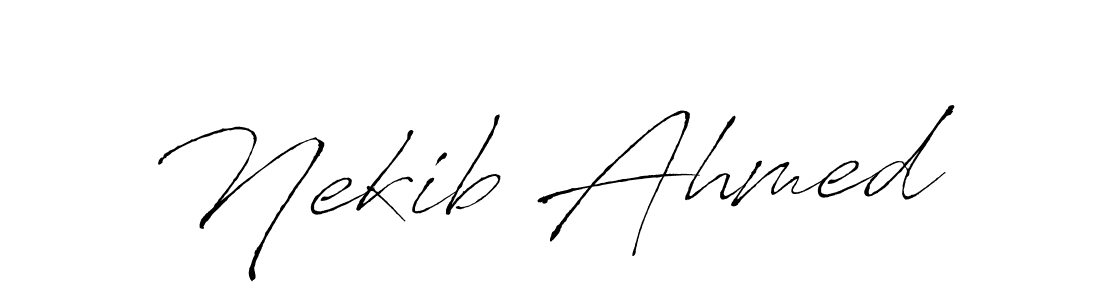 Similarly Antro_Vectra is the best handwritten signature design. Signature creator online .You can use it as an online autograph creator for name Nekib Ahmed. Nekib Ahmed signature style 6 images and pictures png