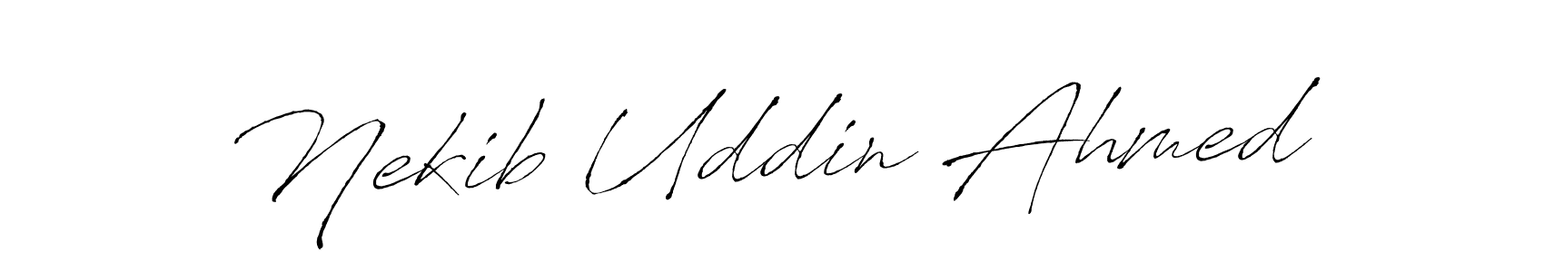 It looks lik you need a new signature style for name Nekib Uddin Ahmed. Design unique handwritten (Antro_Vectra) signature with our free signature maker in just a few clicks. Nekib Uddin Ahmed signature style 6 images and pictures png