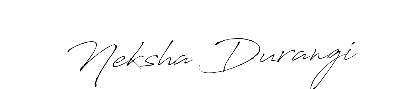Neksha Durangi stylish signature style. Best Handwritten Sign (Antro_Vectra) for my name. Handwritten Signature Collection Ideas for my name Neksha Durangi. Neksha Durangi signature style 6 images and pictures png