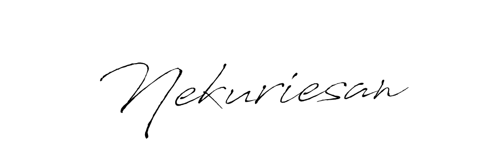 Similarly Antro_Vectra is the best handwritten signature design. Signature creator online .You can use it as an online autograph creator for name Nekuriesan. Nekuriesan signature style 6 images and pictures png