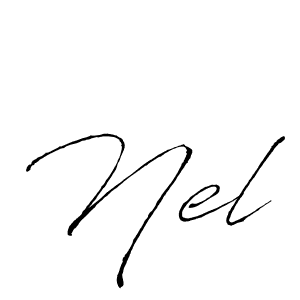 Design your own signature with our free online signature maker. With this signature software, you can create a handwritten (Antro_Vectra) signature for name Nel. Nel signature style 6 images and pictures png